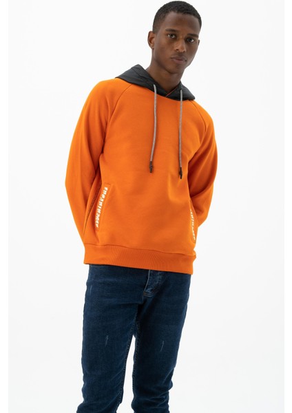 Erkek Kanguru Cepli Kapüşonlu Sweatshirt K24254928301