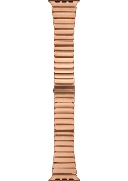 Apple Watch Se 44MM Armband Kordon Alüminyum Alaşım Çizgi Desenli KRD79 Bronz fiyatları