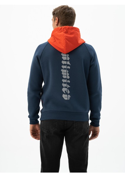 Erkek Kanguru Cepli Kapüşonlu Sweatshirt K24254928301