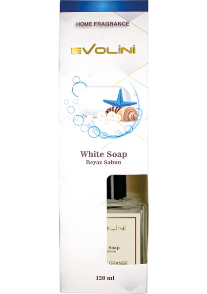 Oda Kokusu Bambu Çubuklu 120 ml Beyaz Sabun