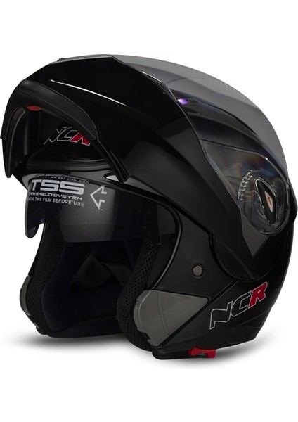 Çene Açılır Kask Vizörlü Parlak Siyah Xl Beden Ece Belgeli modelleri