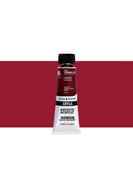 Cryla Heavy Body Artists' Akrilik Boya 75ML N:508 Carmine Hue (Napthol Red)