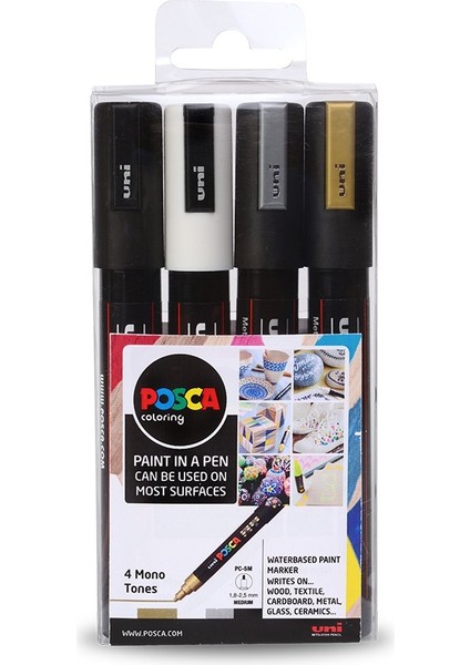 Posca Marker Pc-5m (1.8-2.5mm) 4'lü Set 2