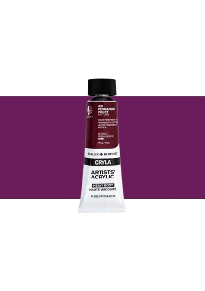 Cryla Heavy Body Artists' Akrilik Boya 75ML N:430 Permanent Violet