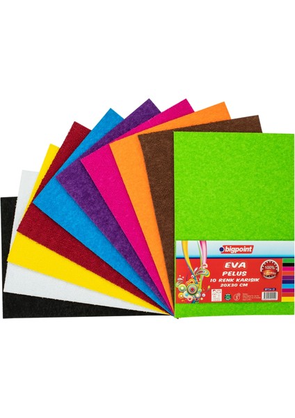 Peluş Eva 20X30CM Karışık 10 Renk