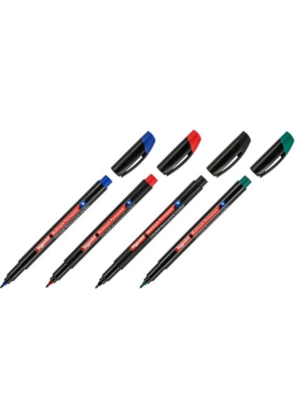 Permanent Marker (Asetat) Kalem M 1,0 4'lü Set