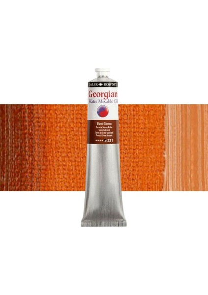 Georgian Water Mix. Oil Su Bazlı Yağlı Boya 200ML 221 Burnt Sienna