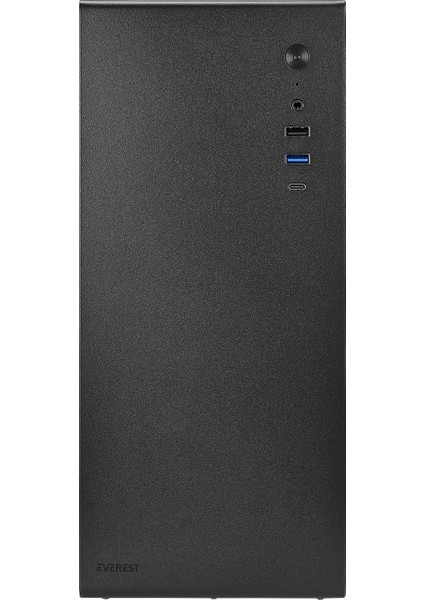 K250 Peak 250W Mıcro Psu Siyah Usb3.0+Usb2.0+Type-C+Hd Audıo Kompakt Mid-T Pc Kasası