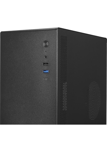 K250 Peak 250W Mıcro Psu Siyah Usb3.0+Usb2.0+Type-C+Hd Audıo Kompakt Mid-T Pc Kasası