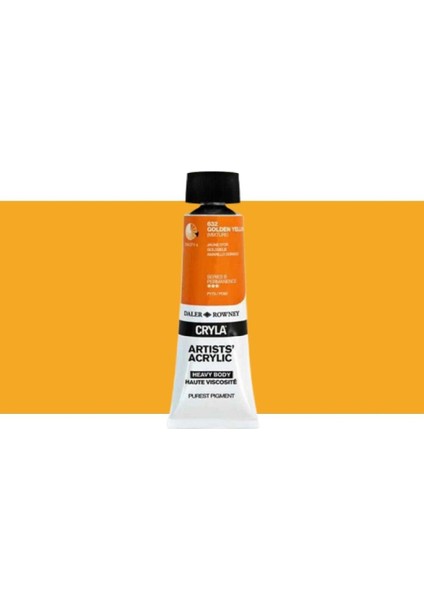 Cryla Heavy Body Artists' Akrilik Boya 75ML N:632 Golden Yellow