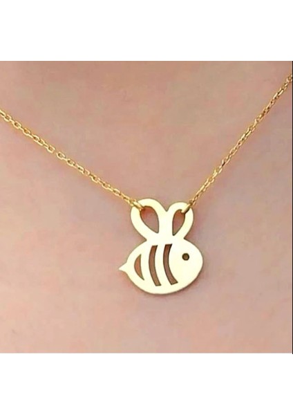 Kadın Arı Maya Model 925 Ayar Gümüş Kolye