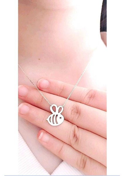 Kadın Arı Maya Model 925 Ayar Gümüş Kolye modelleri