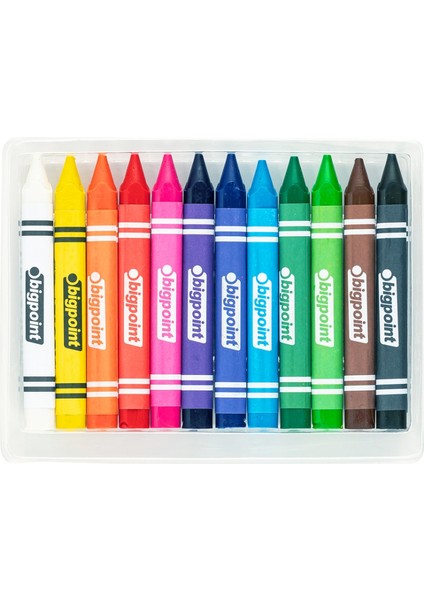 Jumbo Üçgen Pastel Mum Boya 12 Renk