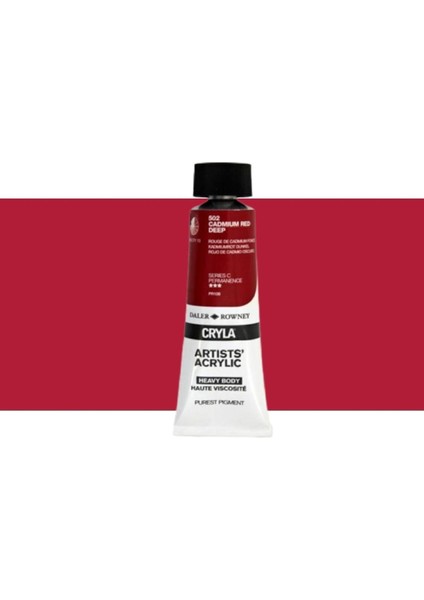 Cryla Body Artists' Akrilik Boya 75ML N:502 Cadmium Red Deep