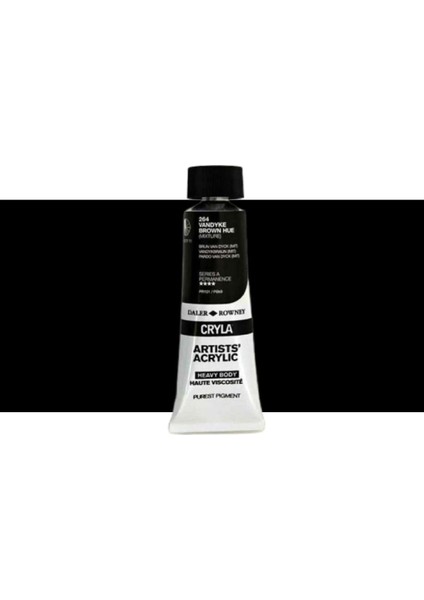 Cryla Heavy Body Artists' Akrilik Boya 75ML N:264 Vandyke Brown Hue