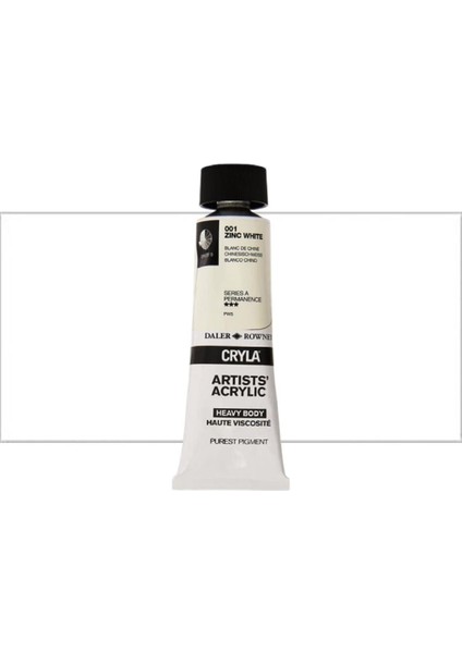 Cryla Heavy Body Artists' Akrilik Boya 75ML N:001 Zinc White