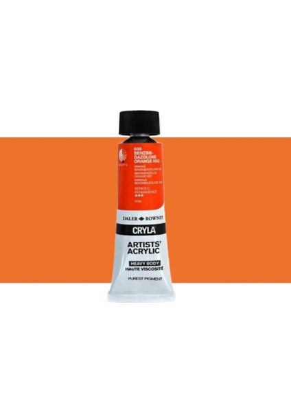 Cryla Heavy Body Artists' Akrilik Boya 75ML N:686 Benzimidazolone Orange H5G