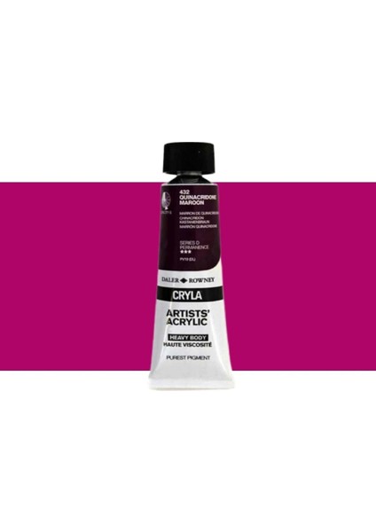 Cryla Heavy Body Artists' Akrilik Boya 75ML N:432 Quinacridone Maroon
