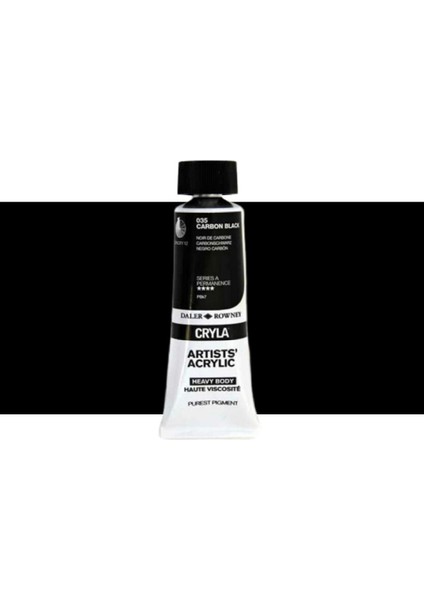 Cryla Heavy Body Artists' Akrilik Boya 75ML N:035 Carbon Black