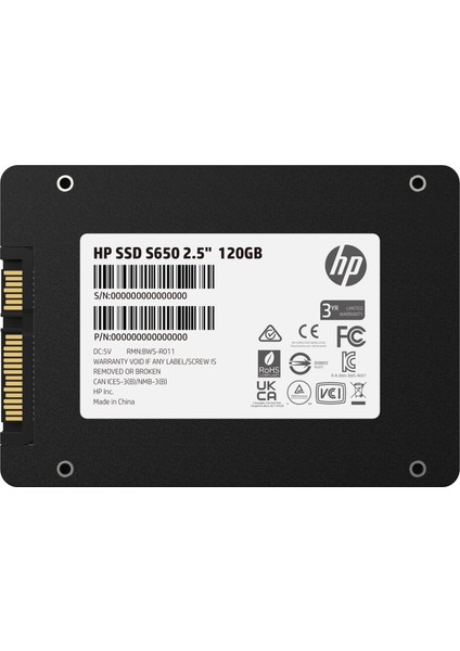 120 GB S650  2.5" SSD Harddisk