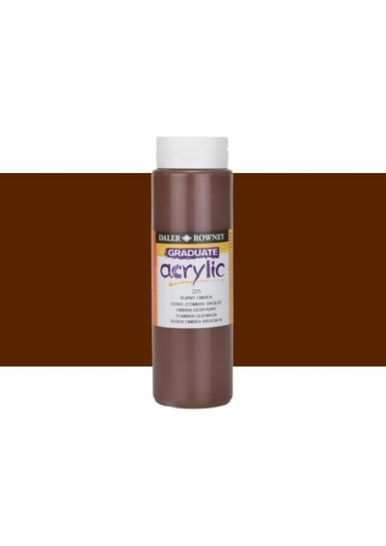 Graduate Akrilik Boya 500ML N:225 Burnt Umber