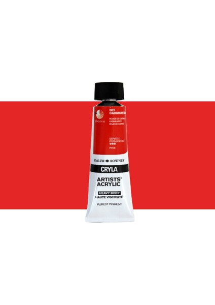 Cryla Heavy Body Artists' Akrilik Boya 75ML N:501 Cadmium Red