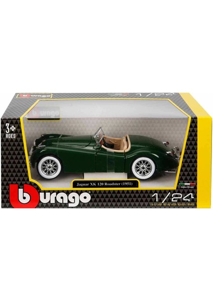 1:24 Jaguar Xk 120 Roadster Araba - Yeşil fırsatları