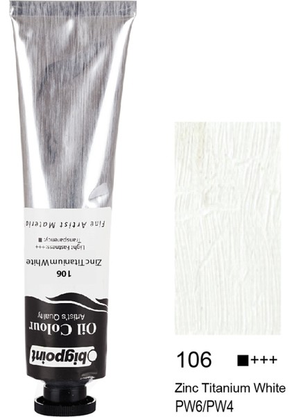 Fine Artist's Yağlı Boya 200ML Zinc Titanium White 106