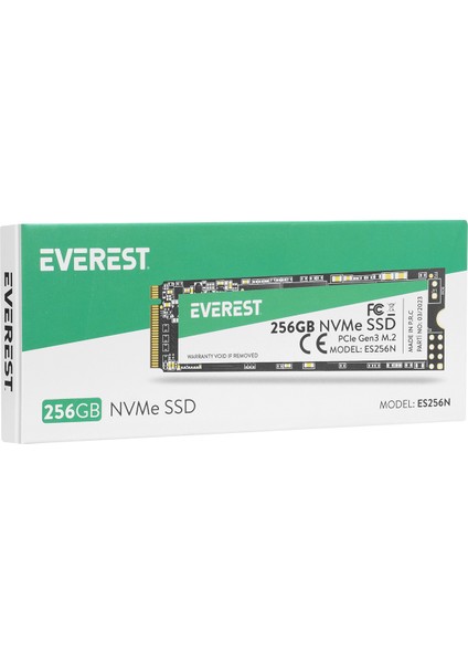 Es256N 256GB 3D Nand Flash 2500MB-1800MB PCIe Gen3 NVMe M.2 SSD