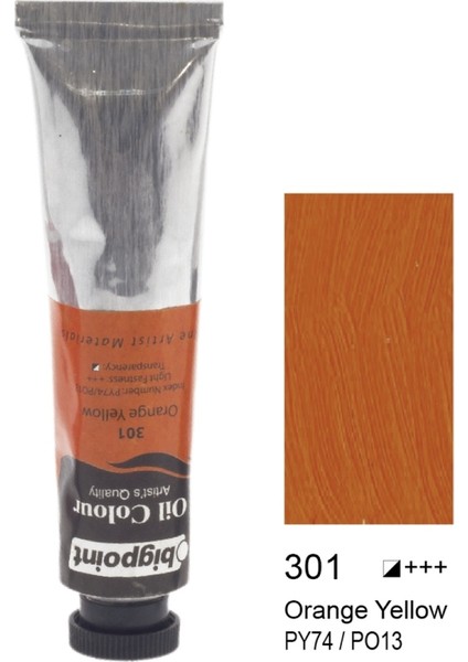 Fine Artist's Yağlı Boya 45 ml Orange Yellow 301