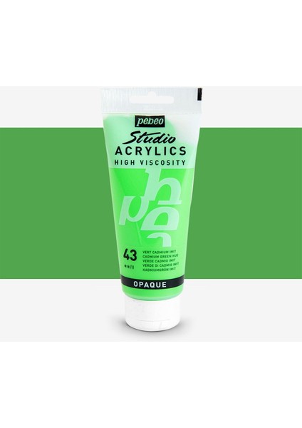 Akrilik Boya Studio 100ML Cadmium Green 43