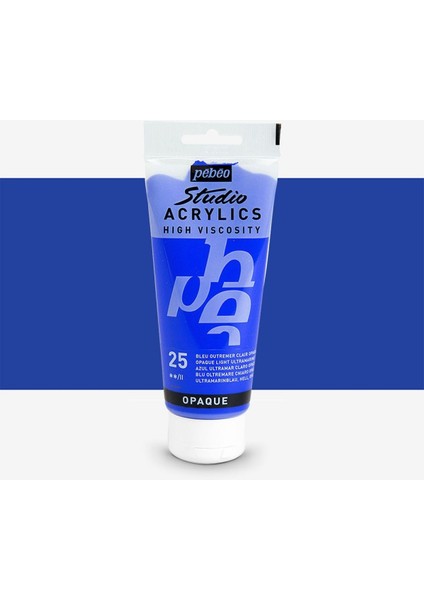 Akrilik Boya Studio 100ML Light Ultramarine Blue 25
