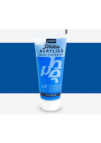 Akrilik Boya Studio 100ML Primary Cyan 49