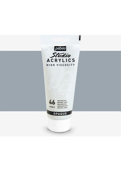 Akrilik Boya Studio 100ML Neutral Grey 46