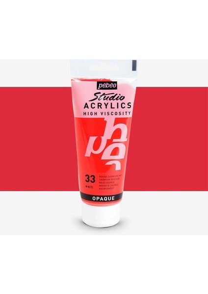 Akrilik Boya Studio 100ML Cadmium Red 33