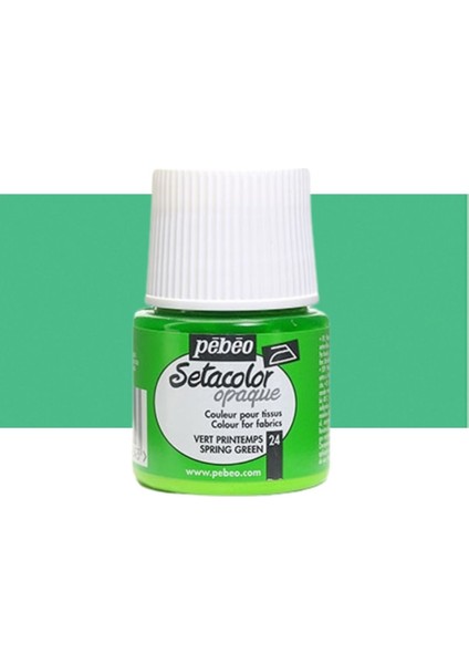 Setacolor Opaque Kumaş Boyası (Opak) 45ML Spring Green 24