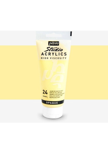Akrilik Boya Studio 100ML Naples Yellow 24