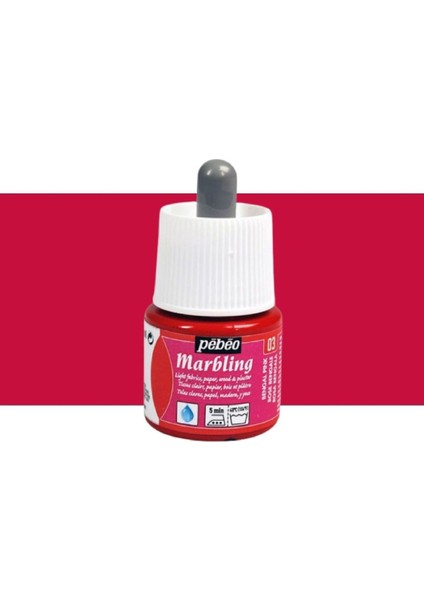 Marbling Ebru Boyası 45ML Bengal Pink 03