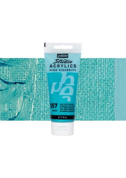 Akrilik Boya Studio 100ML Iridescent Blue Green (Dyna) 357