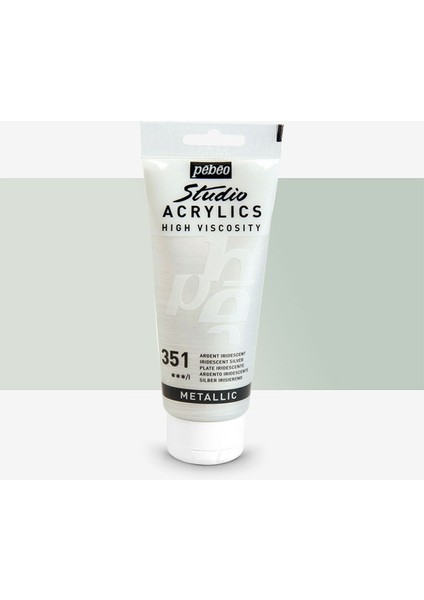 Akrilik Boya Studio 100ML Iridescent Silver 351