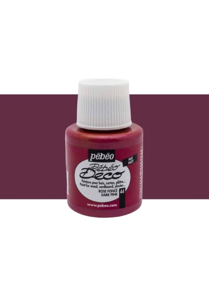 Deco Mat Ahşap Boya 110ML Şişe Rose Fonce (Dark Pink)