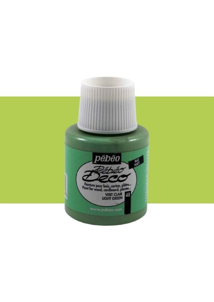 Deco Mat Ahşap Boya 110ML Şişe Vert Clair (Light Green)