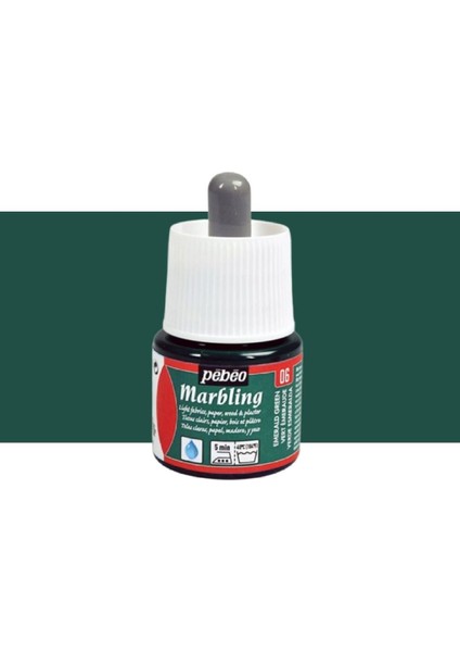 Marbling Ebru Boyası 45ML Emerald Green 06
