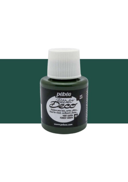 Deco Mat Ahşap Boya 110ML Şişe Vert Sapin (Forest Green)