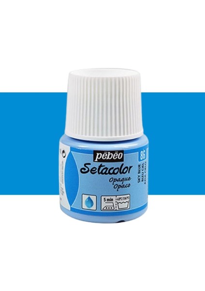 Setacolor Opaque Kumaş Boyası (Opak) 45ML Sky Blue 86