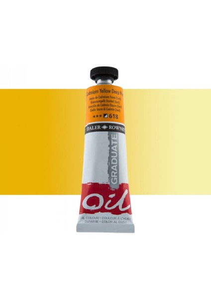 Graduate Yağlı Boya 38ML 618 Cadmium Yellow Deep Hue