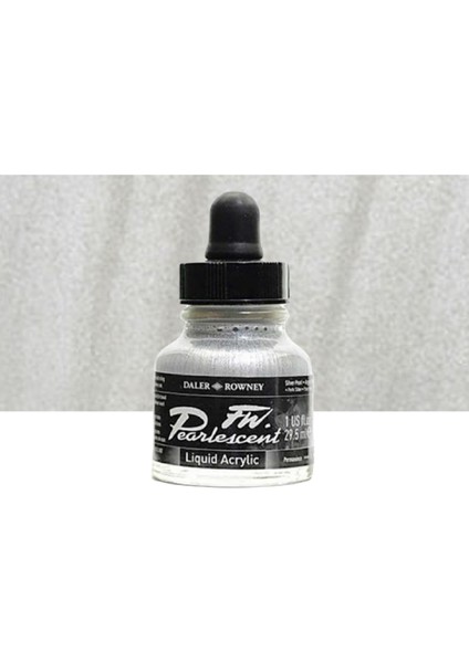 Fw Pearlescent Acrylic Inks 29.5ml Silver Pearl 119