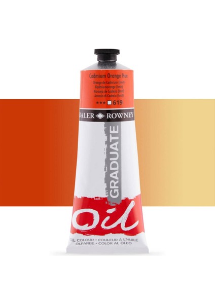 Graduate Yağlı Boya 200ML 619 Cadmium Orange Hue