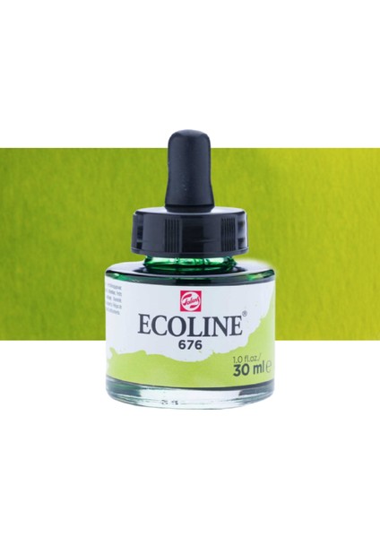 Ecoline Sıvı Suluboya Mürekkep 30ML Grass Green 676