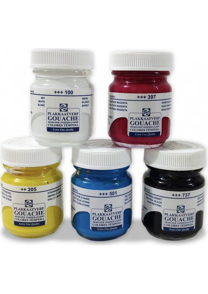 Guaj Boya 50ML 9'lu Set - Gouache Paint